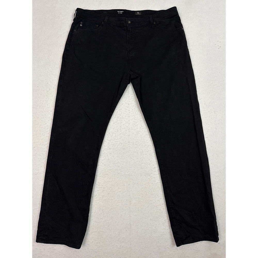AG Adriano Goldschmied The Everett Jeans Mens 40x32 Black Slim Straight Stretch